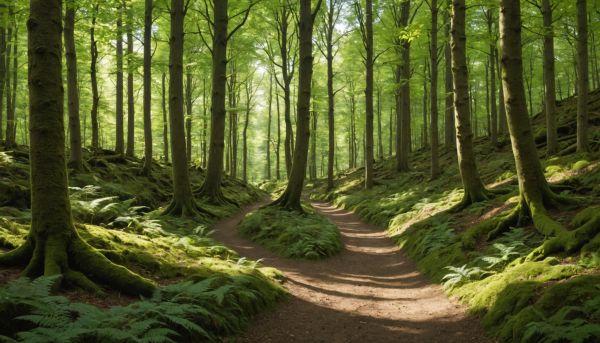 Les sentiers ombragés au cœur de la nature bretonne