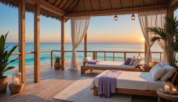 Massages et soins relaxants en bord de mer