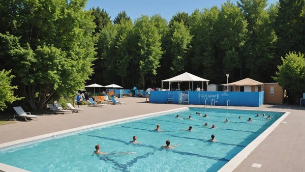Découvrez la piscine naturiste du camping espace aquatique