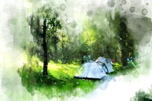 vacances économiques en camping tente